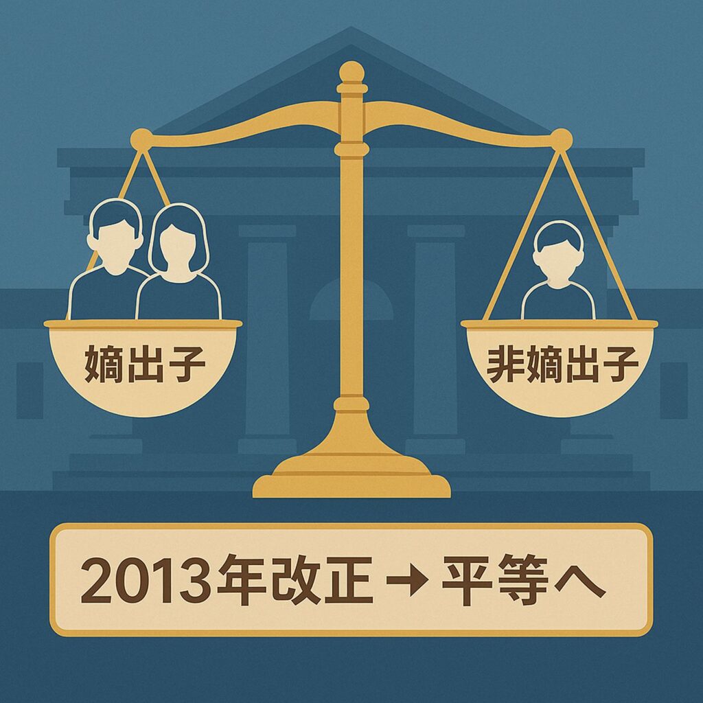 【2025年版】非嫡出子の相続分を司法書士がわかりやすく解説｜判例・改正の流れ早見・相続登記義務も対応