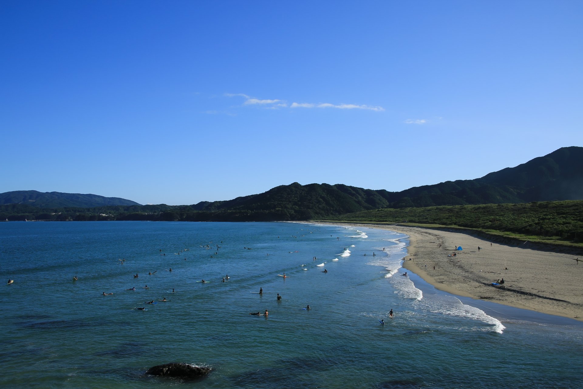 土佐清水市の海水浴場、大岐の浜